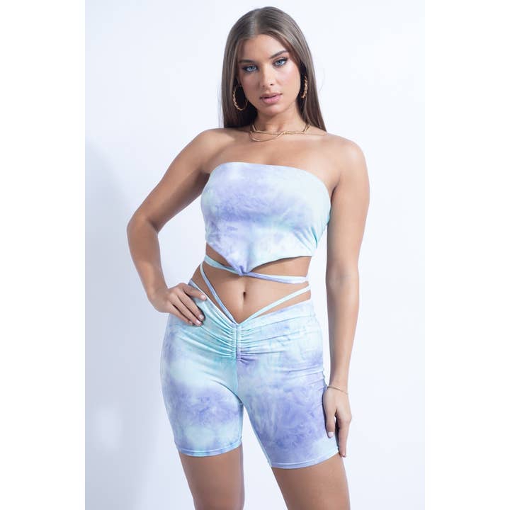 Ladies Knit Top and Shorts Sets for wholesale by Salty