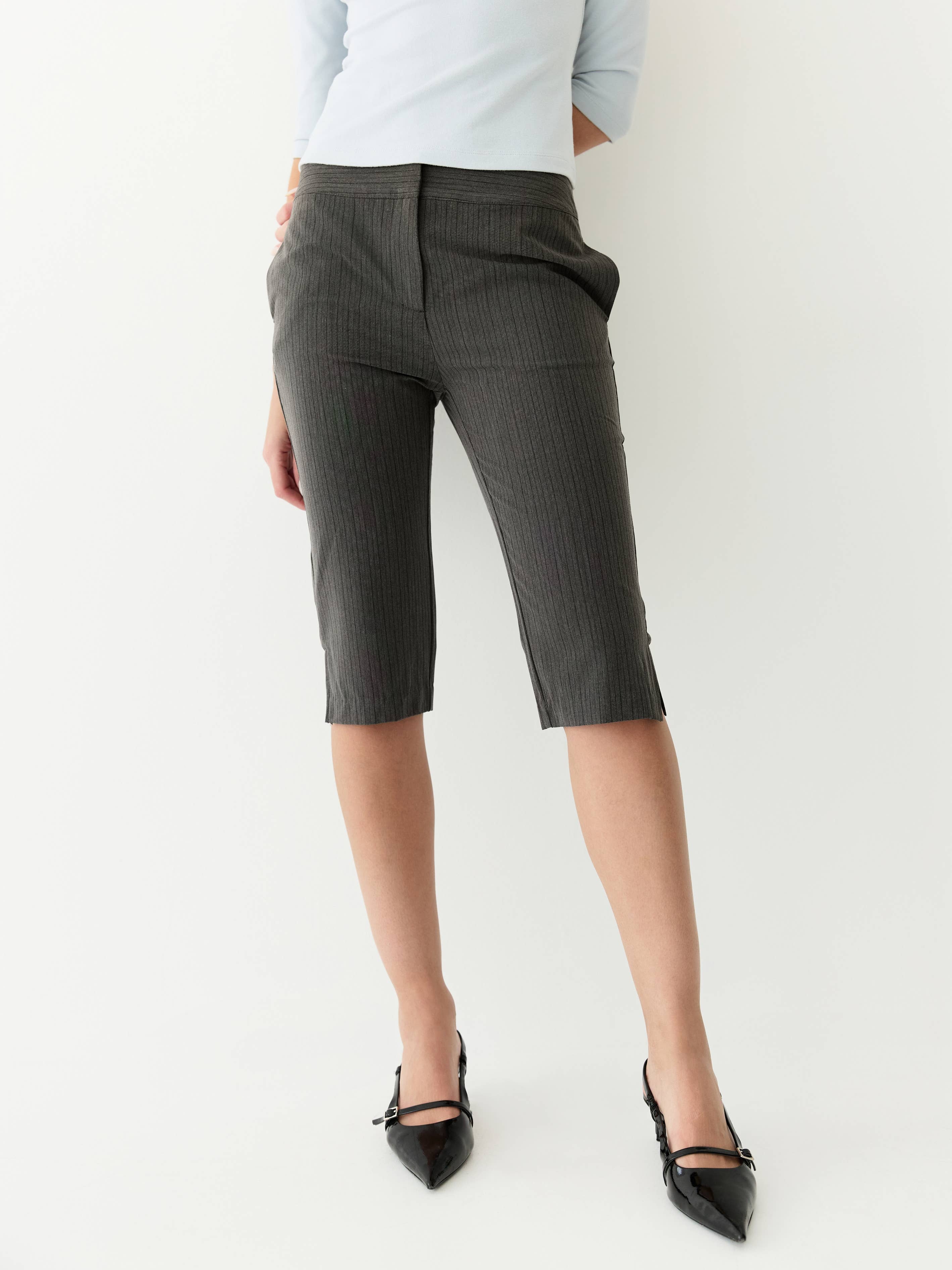 MOD REF - Wholesale Pants - Women's - The Ginny Capri Pants | Pinstripe Capri Pants12