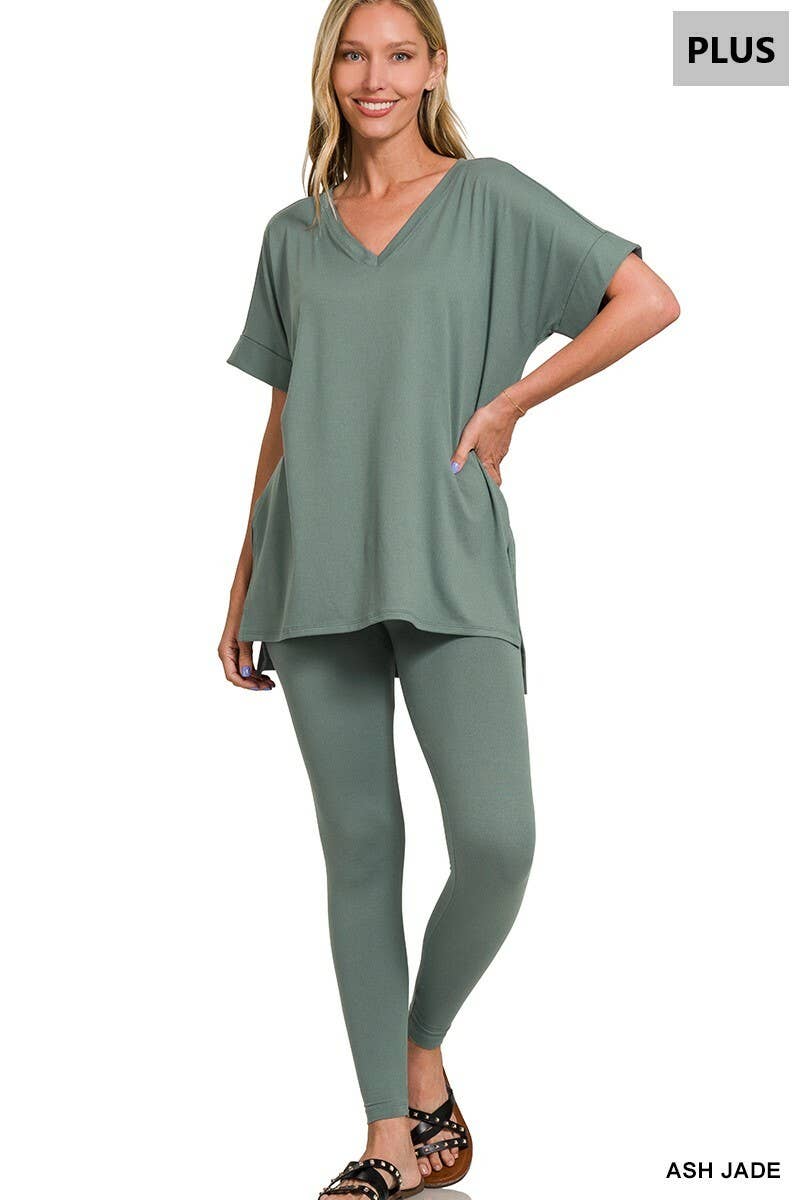 42POPS - Wholesale Lounge Set - Women's - `.Plus Microfiber Lounge Wear 2 Pc Set93