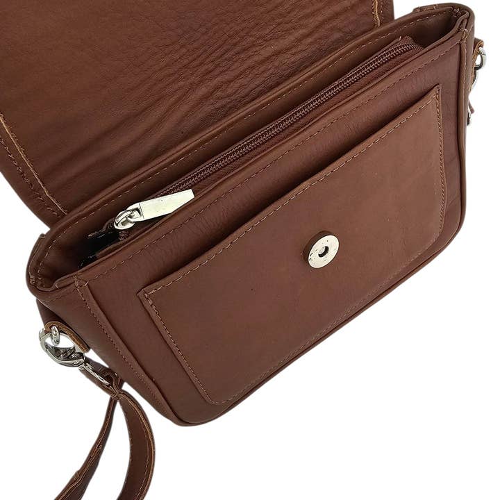 MBH Leather – Großhandel Umhängetasche - Damen – Nolita Umhängetasche - Braun3