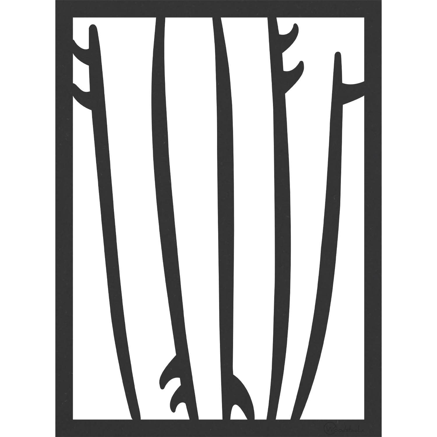 Woodstache - Wholesale Wall Accent - Wooden Surfboard Table5