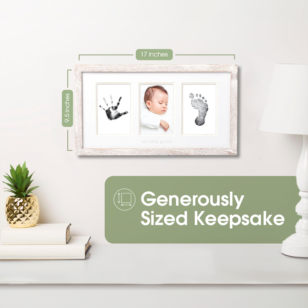 Pearhead - Wholesale Picture Frame - Kids & Baby - Babyprints Photo Wall Frame & Clean-Touch Ink Pad, Rustic3