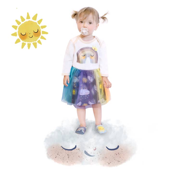 Regenboog tutu jurk: pasgeboren tot 8 jaar oud voor wholesale door Olly & Arya