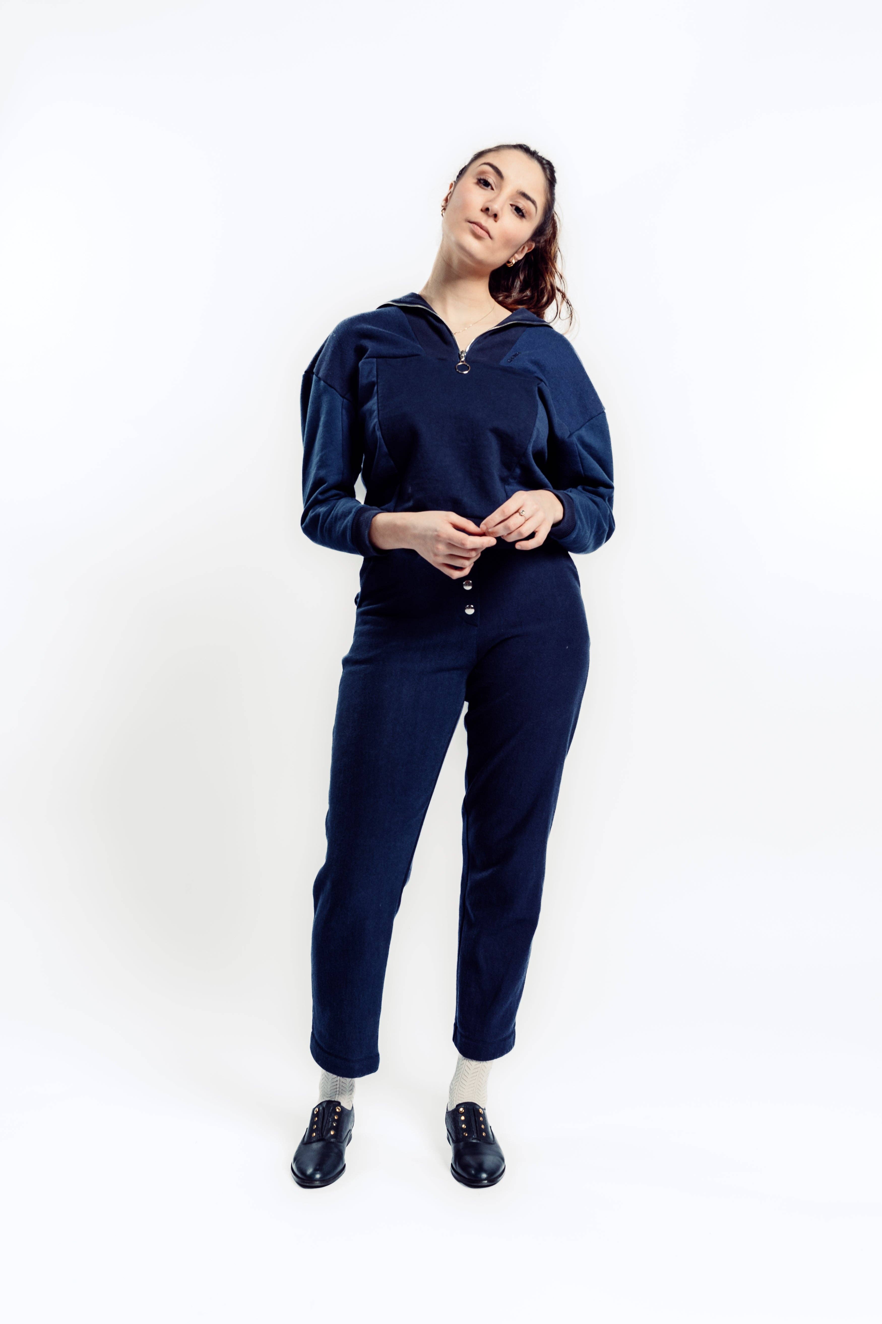 Truck sweatshirt blue for wholesale on Faire4