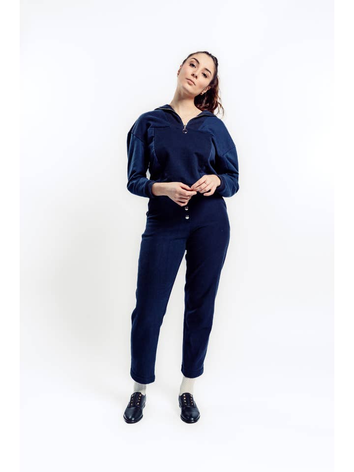 Truck sweatshirt blue for wholesale on Faire4