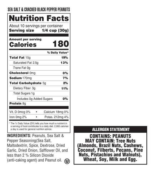 Tennessee Peanut Company - Wholesale Nuts - Sea Salt & Cracked Pepper7