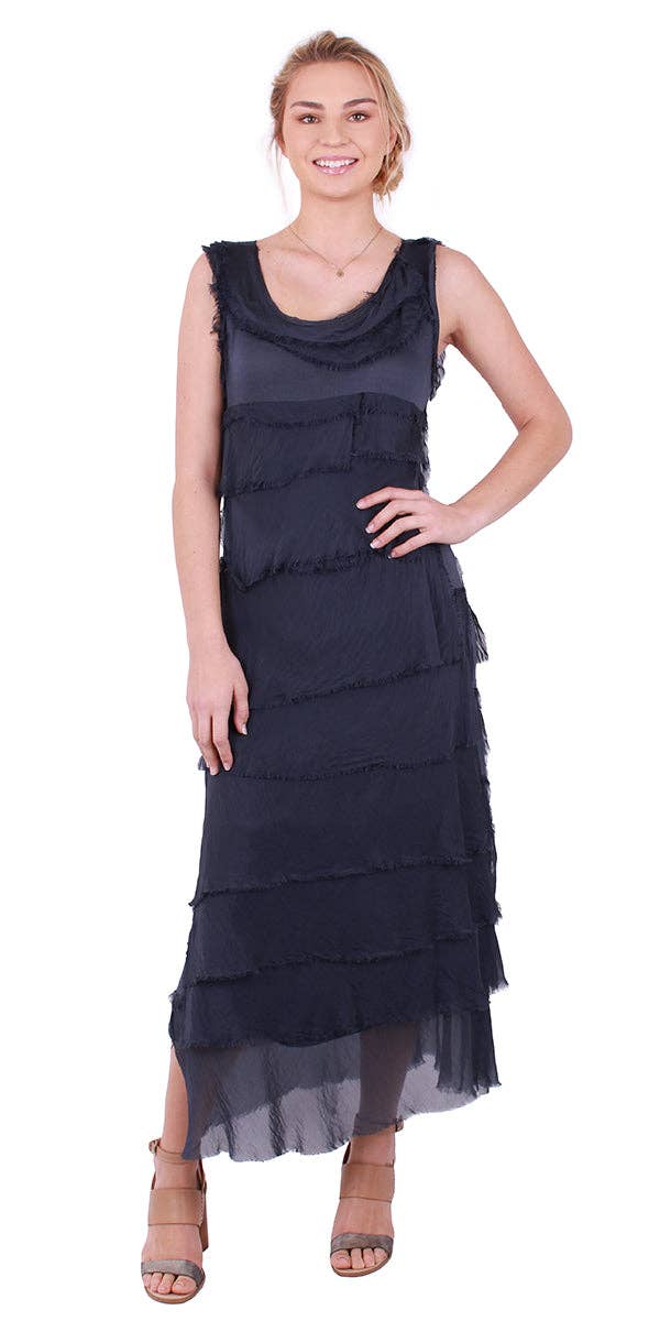 Gigi Moda - Wholesale Dress - Women's - Full Length Ruffle Dress29