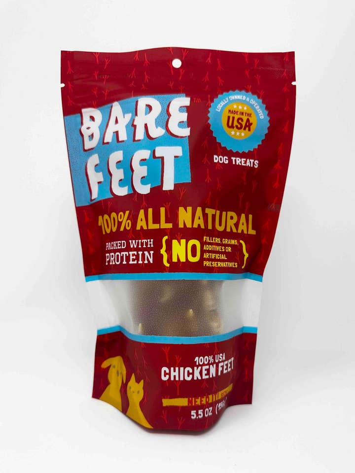 5.5oz Bare Feet case of 12 - Item#23027 for wholesale by Bare Bites
