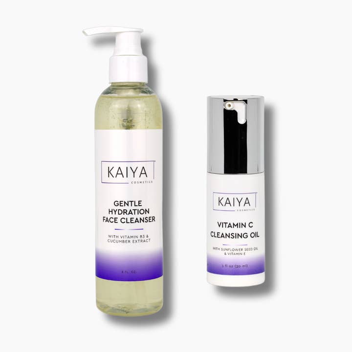 Collection Double Cleanse (valeur de 47$) pour la vente par Kaiya Cosmetics
