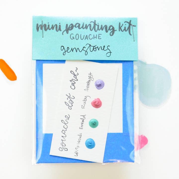Mini Painting Kit- Gemstones for wholesale by Lavender Chai Co.