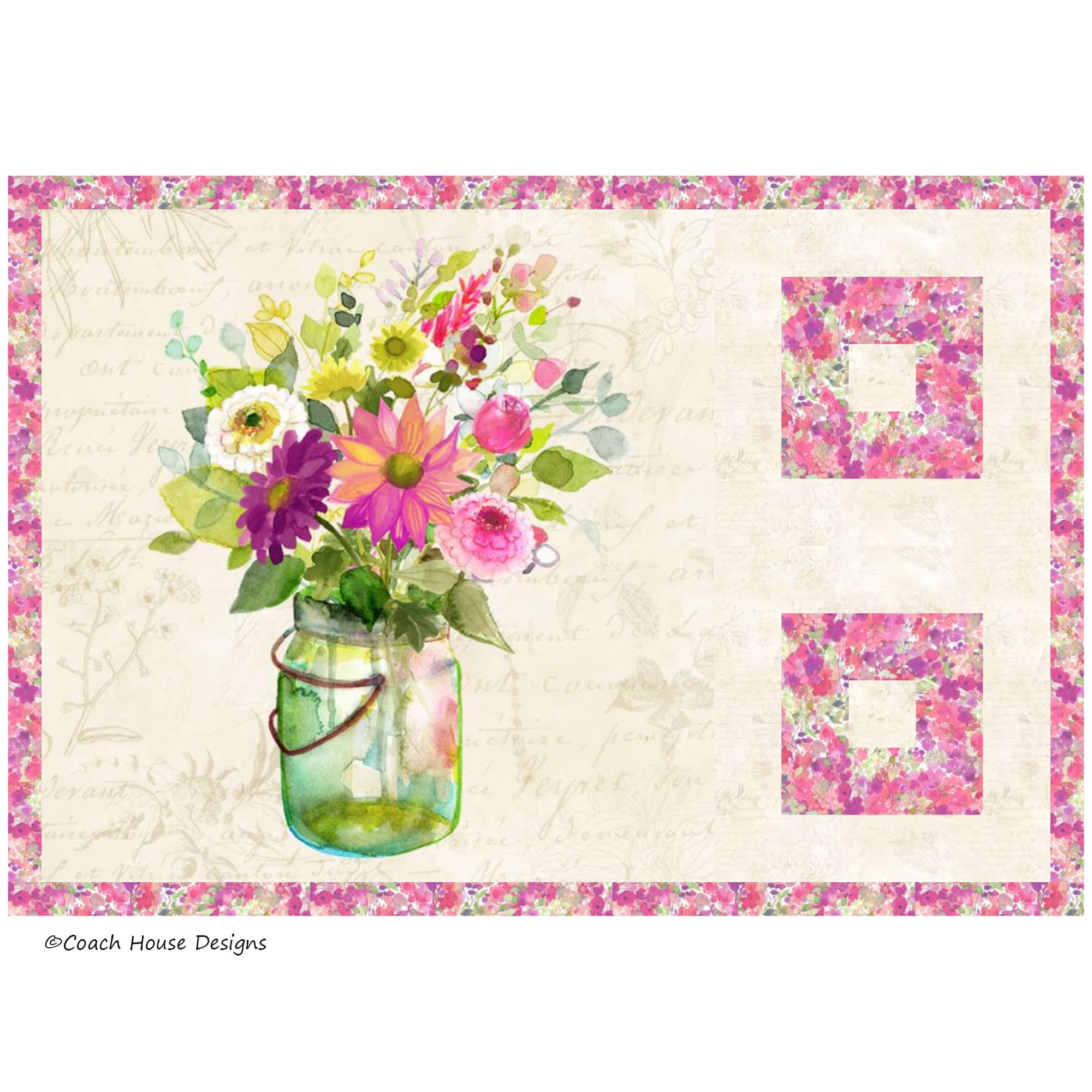 Coach House Designs - Wholesale Quilt - Flowers for Your Table Quilt Pattern10