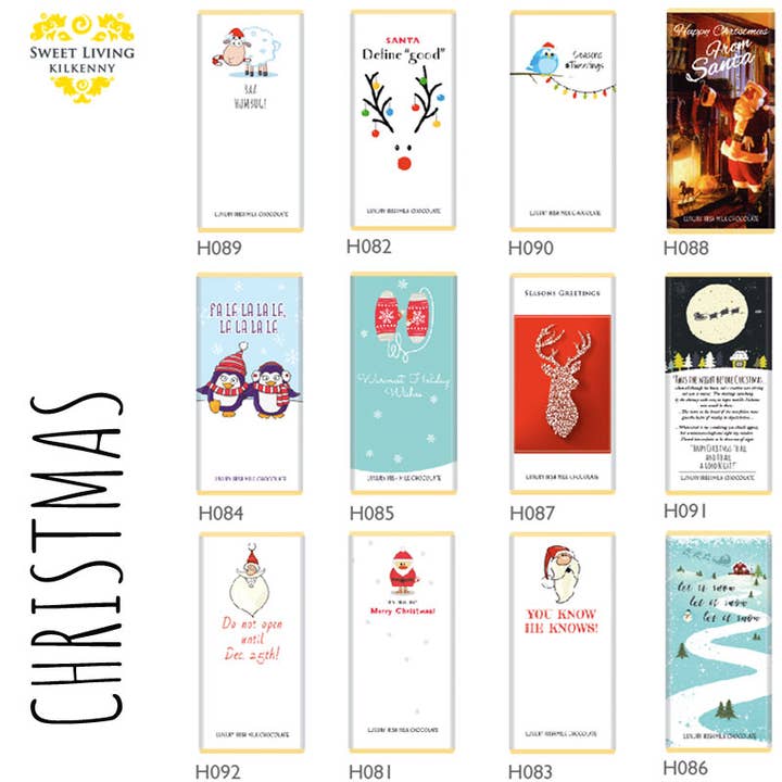Sweet Living Kilkenny - Wholesale Chocolate Bar - Ho. Ho. Ho Merry Christmas2