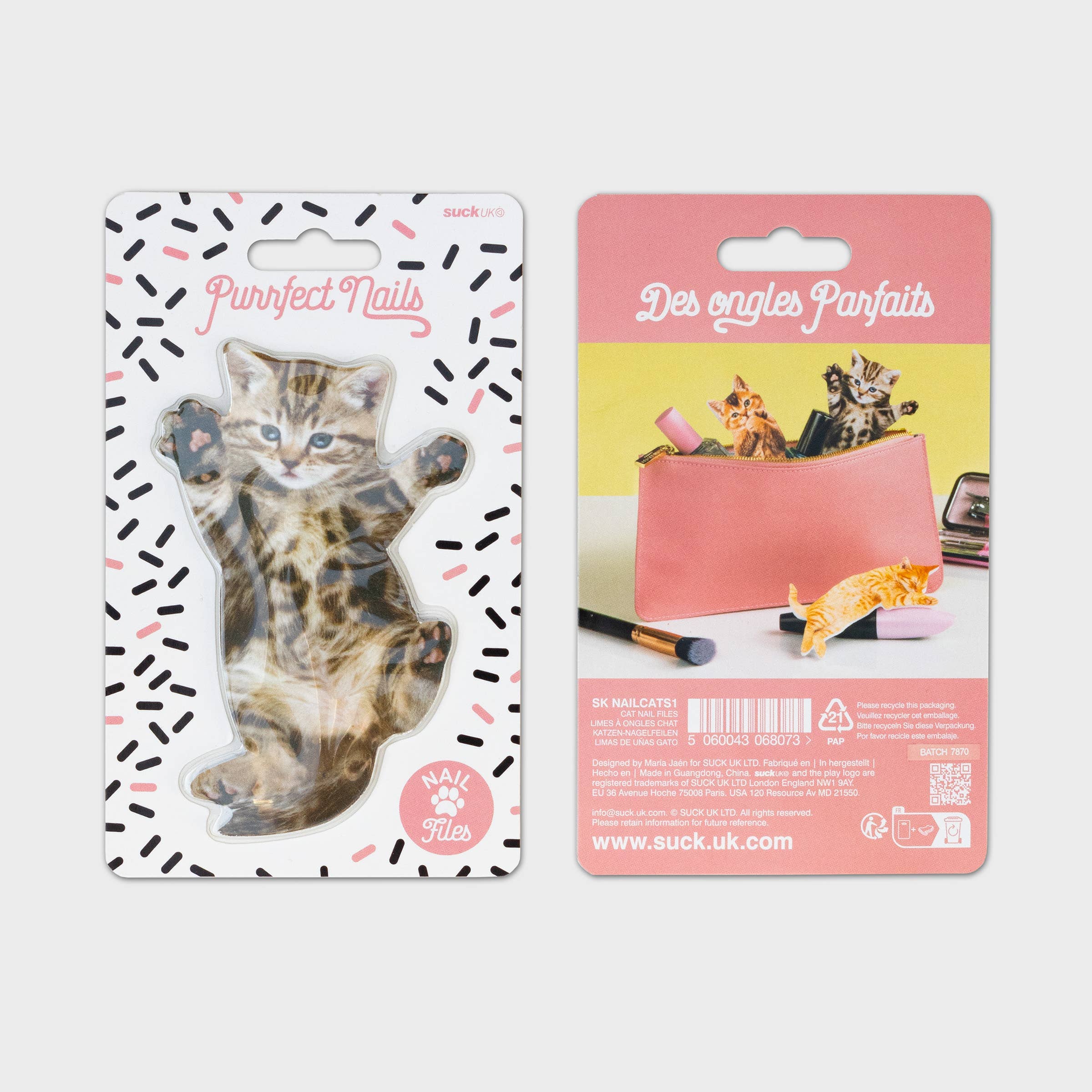 SUCK UK - Vendita all'ingrosso Lime per unghie - Lima per unghie per gatti — Mantiene le unghie in perfette condizioni10