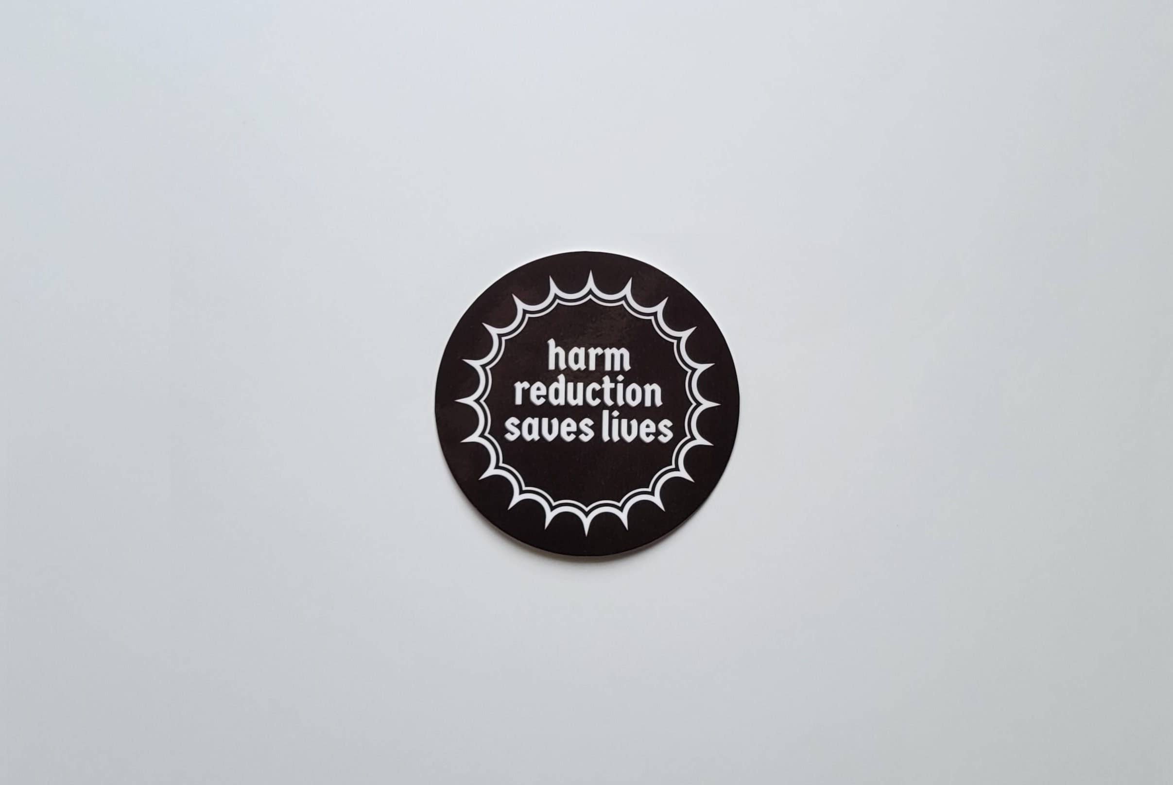Hawburns Studio - Wholesale Sticker - Harm Reduction Saves Lives Waterproof Recovery Sticker2