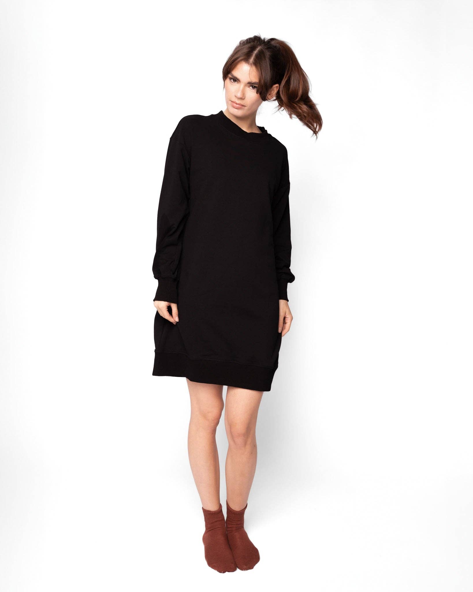 Recollection Brand - Wholesale Dress - Women's - Oversized Sweatshirt Dress7