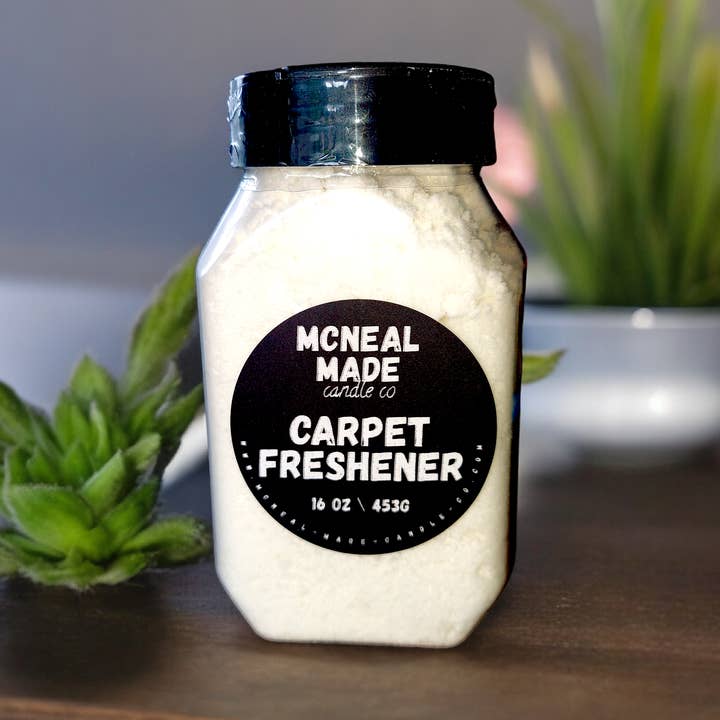 Multi-Use Carpet Freshener Powder - Designer Scents for Home, Car, and Upholstery for wholesale by mcneal made candle co
