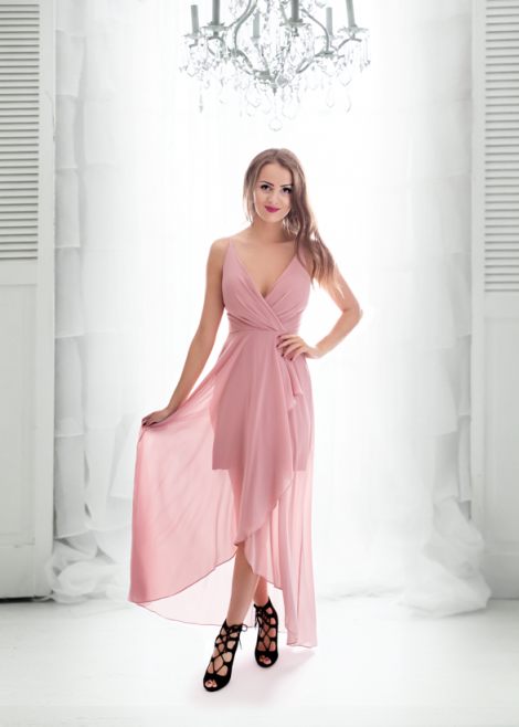 Eva & Lola - Epsilonn - Vente Robe – femme - Robe courte avec voile long - R13286