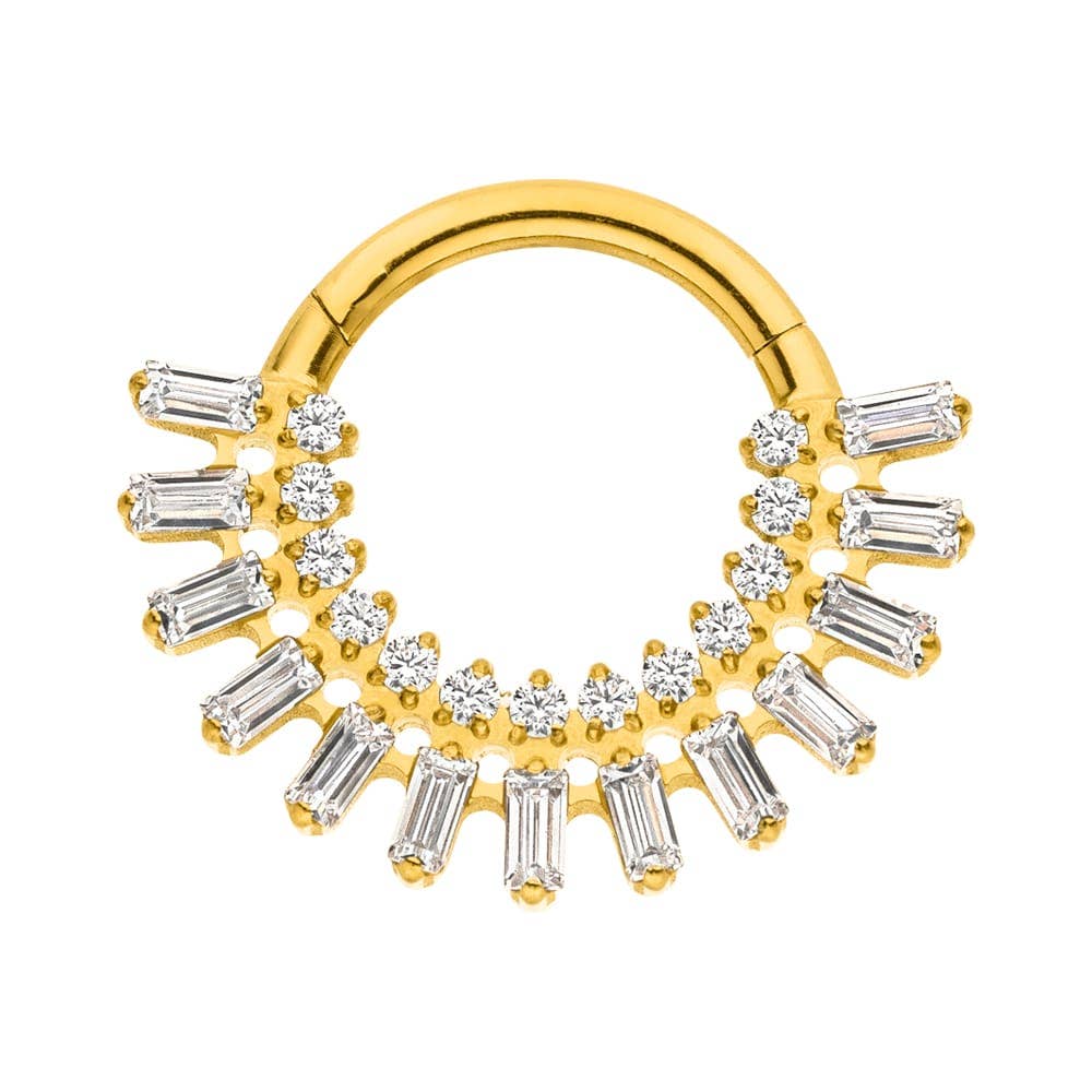 Schmuckgroßhandel - Vente Boucles d'oreille uniques - Clicker piercing deluxe en titane4