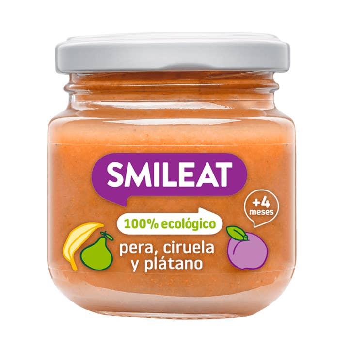 Pear, plum and banana 130g Organic for wholesale by Smileat