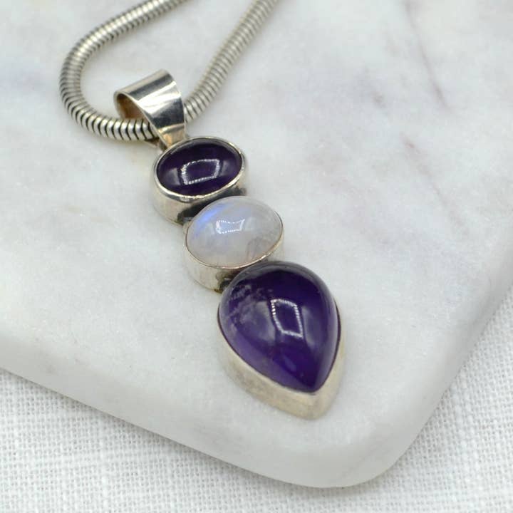 Sophisticate Silver Pendant for wholesale by Didi Bahini Fair Trade