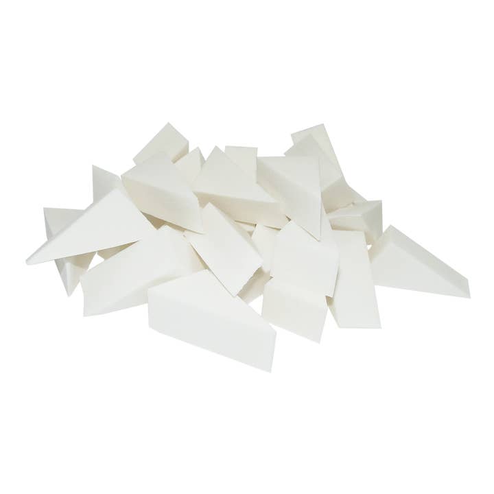 Esponjas de maquillaje, blancas, látex, 50 unidades para venta al por mayor de Fantasia R. Espig KG