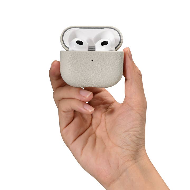 CairPods - Wholesale Earphone/Headphone Case - Unisex - Genuine Leather Pebble Series AirPods 3 Case