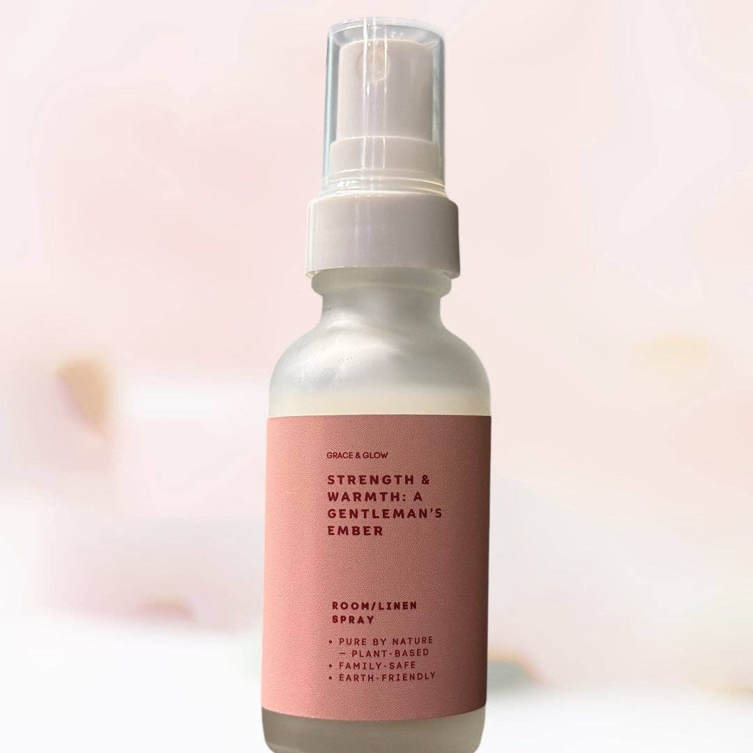 Kendranique's Creations - Wholesale Room & Linen Spray - Grace & Glow Room & Linen Spray | Core Collection | Strength & Warmth: A Gentleman's Ember5