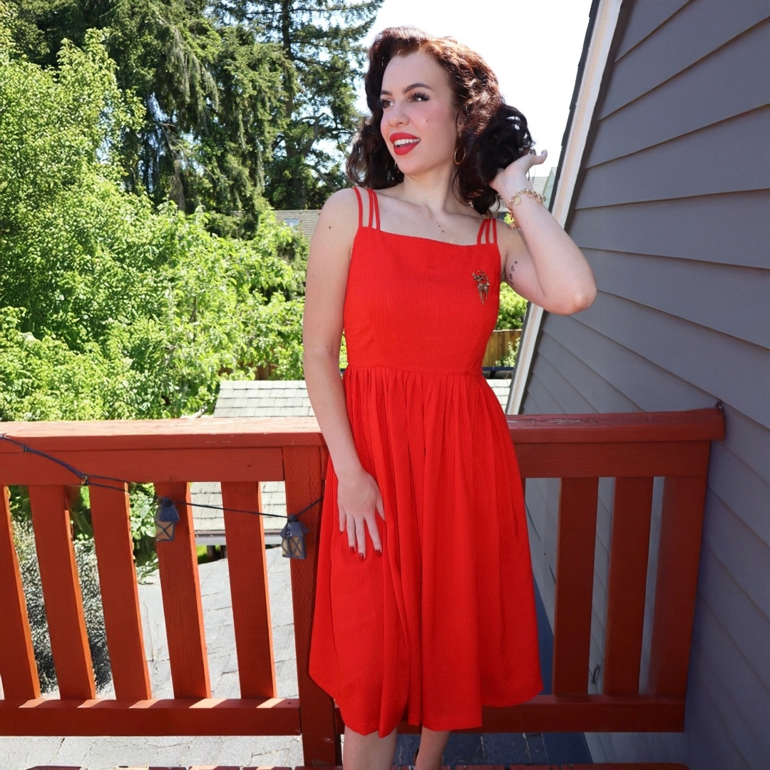 Red Tammy Circle-Kleid für Petite Größen für den Großhandel auf Faire1