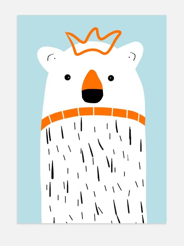 Poster divertente con orsetto per la vendita all'ingrosso da parte di Ouéso