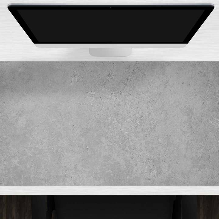 Almofada de mesa com mousepad integrado - aparência de concreto escura por atacado de cover-your-desk