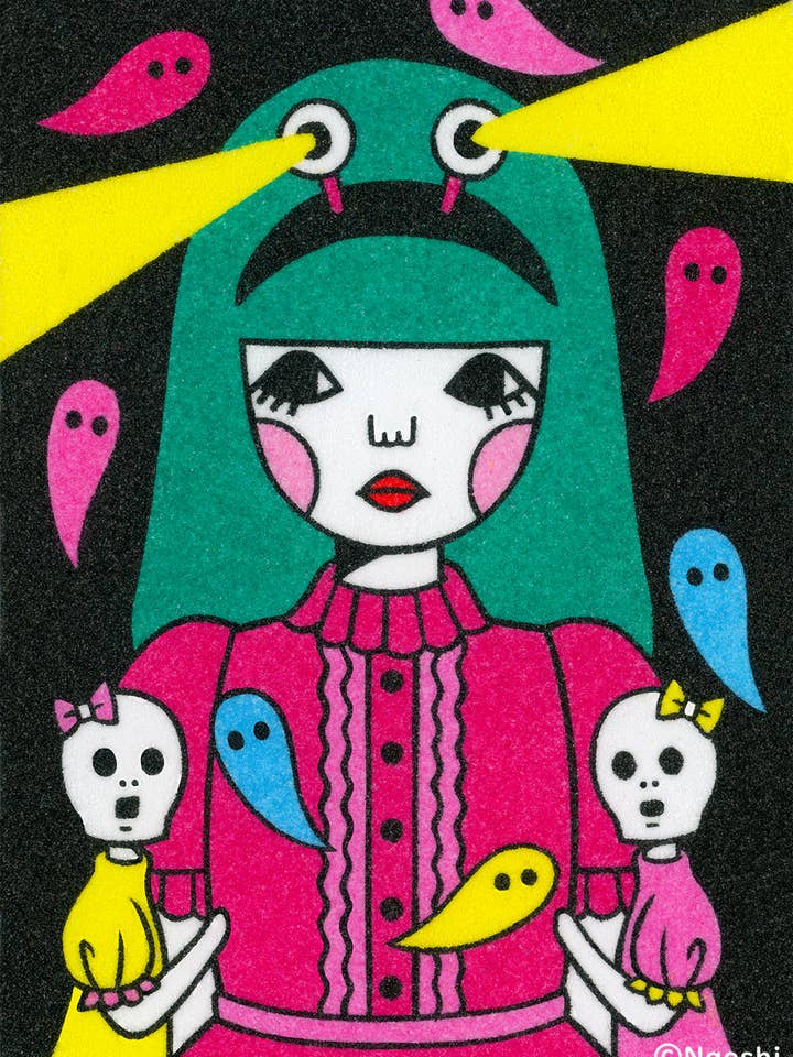 【Stampa d'Arte 5x7】Ragazza di Pattuglia Notturna per la vendita all'ingrosso da parte di Naoshi