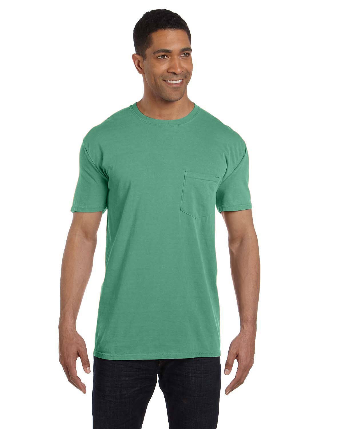 Total Apparel - Wholesale T-Shirt - Unisex - Comfort Colors Garment-Dyed Pocket Blank T-Shirt | 6030CC53