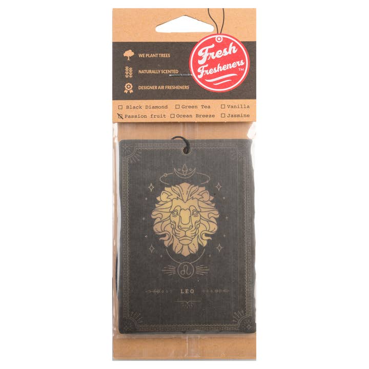 Fresh Fresheners - Wholesale Car Freshener - Unisex - Leo Zodiac Air Freshener Pack of 121