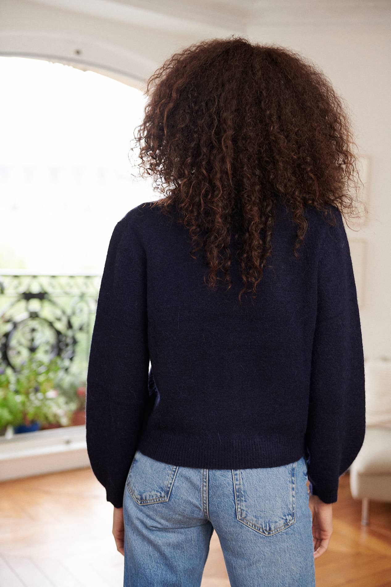 Nathael Paris – Cardigan - Mulher por atacado – Cardigã de alpaca e lã com gola festonada14