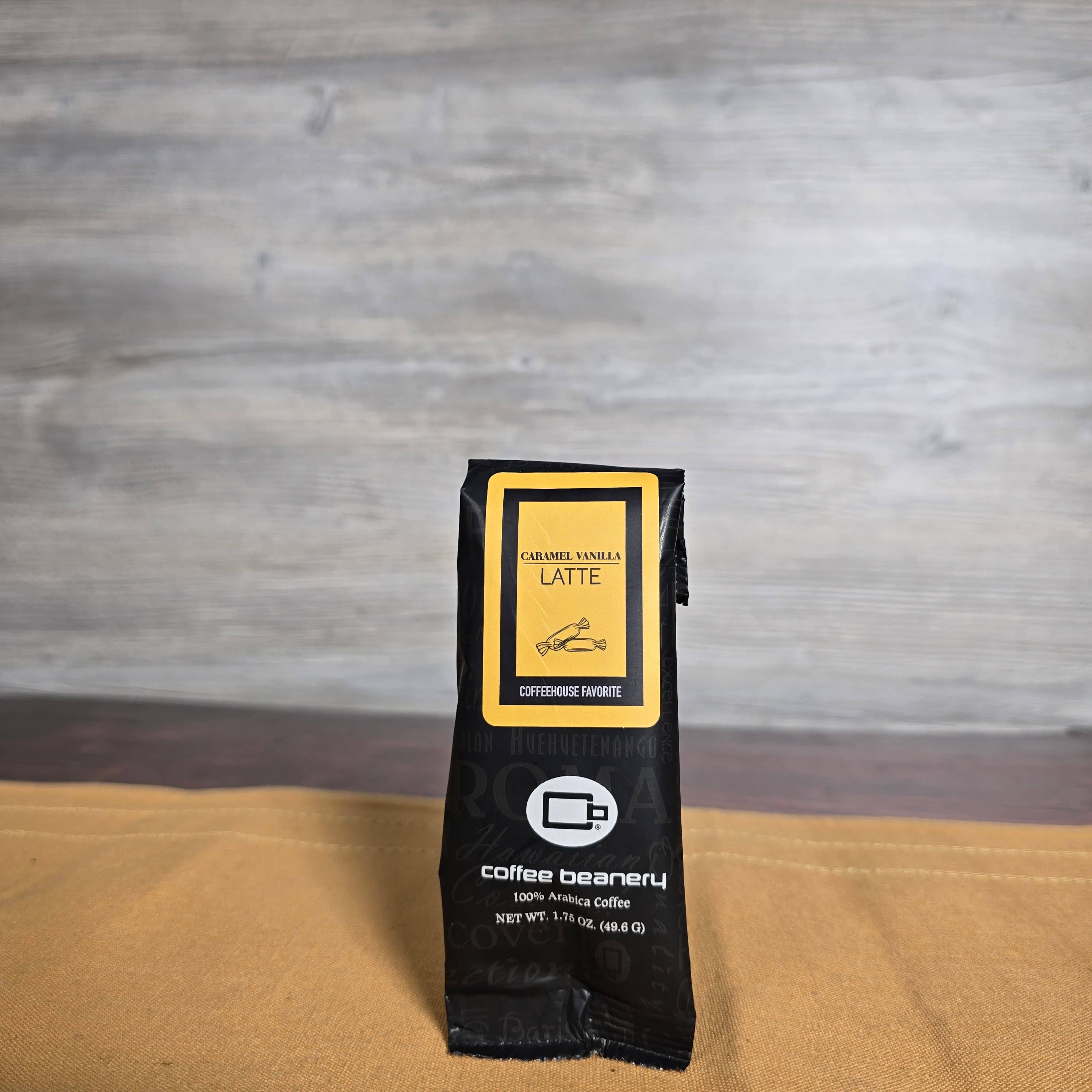 Coffee Beanery - Wholesale Ground Coffee - Caramel Vanilla Latte Coffee | 1.75 oz One Pot Sampler5