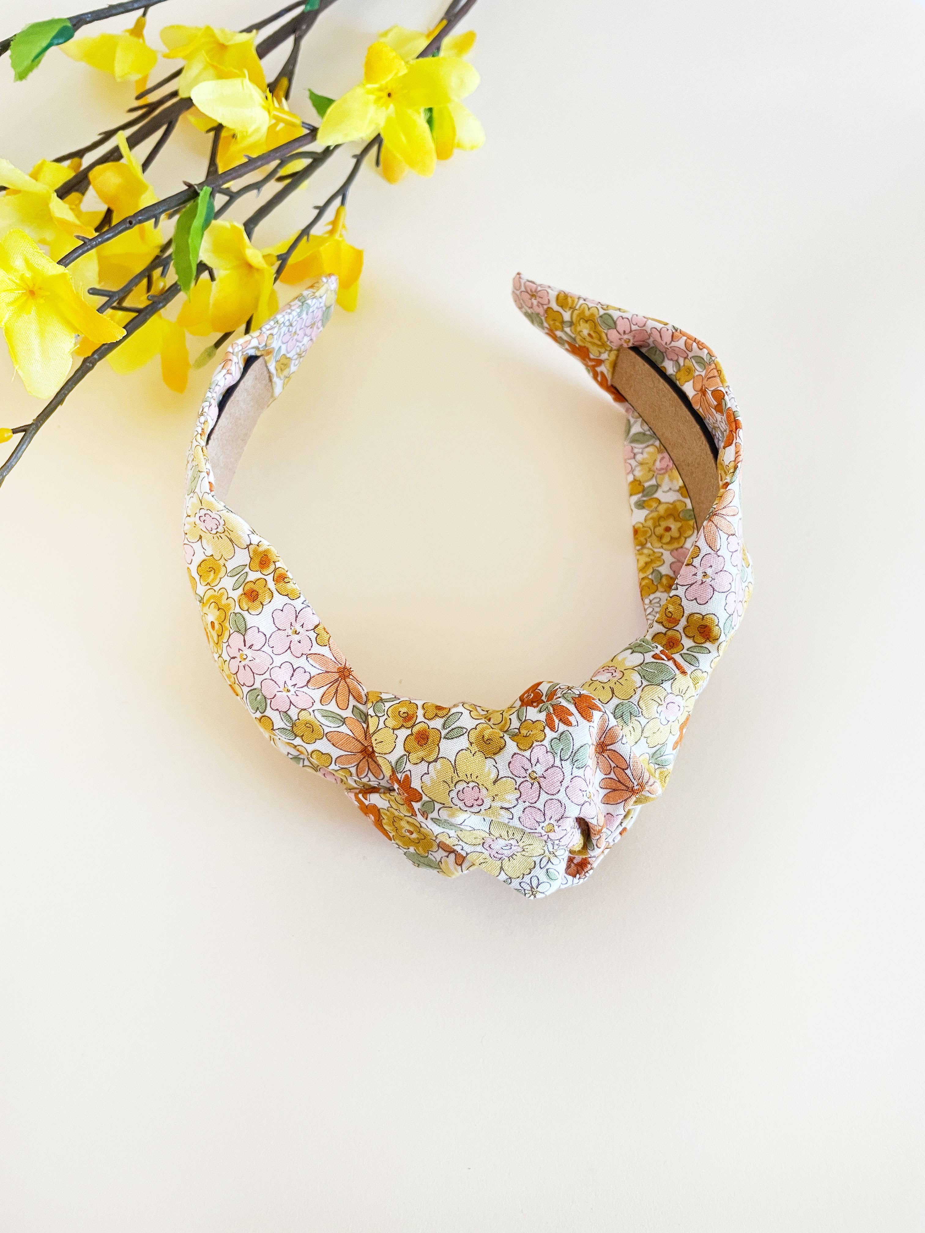 ELSE - Wholesale Fashion Headband - Women's - Handmade Knotted Headbands With Yellow Flowers For Women4