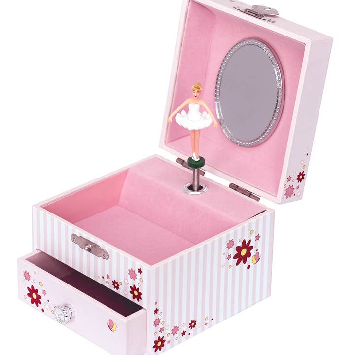 TROUSSELIER SAS - Wholesale Music Box - Kids & Baby - Ballerina Music Box - Striped