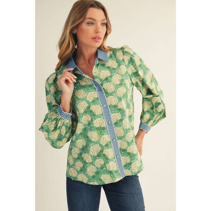 NEW Floral Top for wholesale by STYLE USA