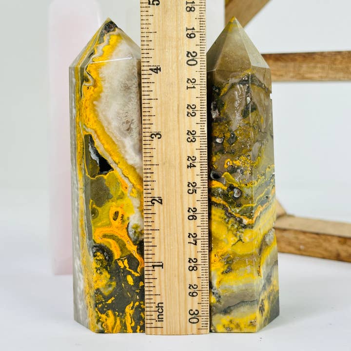 Rock Paradise - Wholesale Spiritual Stone/Crystal - Bumble Bee Jasper Crystal Point YOU CHOOSE2