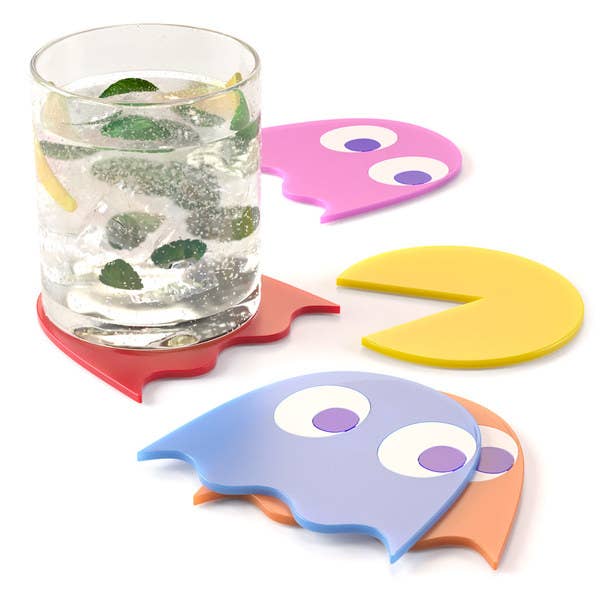 Coasters, Pac-Man, x5, PVC for wholesale by Balvi