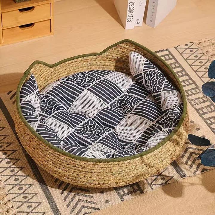 PAWPAWwholesale - Wholesale Pet Bed - Cat/Dog - Woven pet bed soft mat, two uses in one bed_CWMM65675