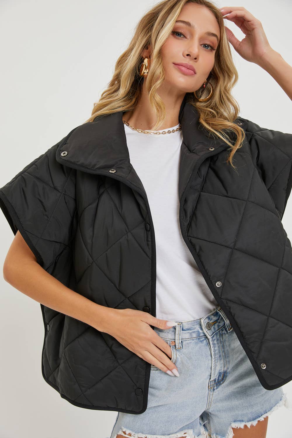 Sweet Lovely by Jen - Wholesale Outerwear Vest - Women's - QUILTED  PADDED VEST OUTERWEAR 11