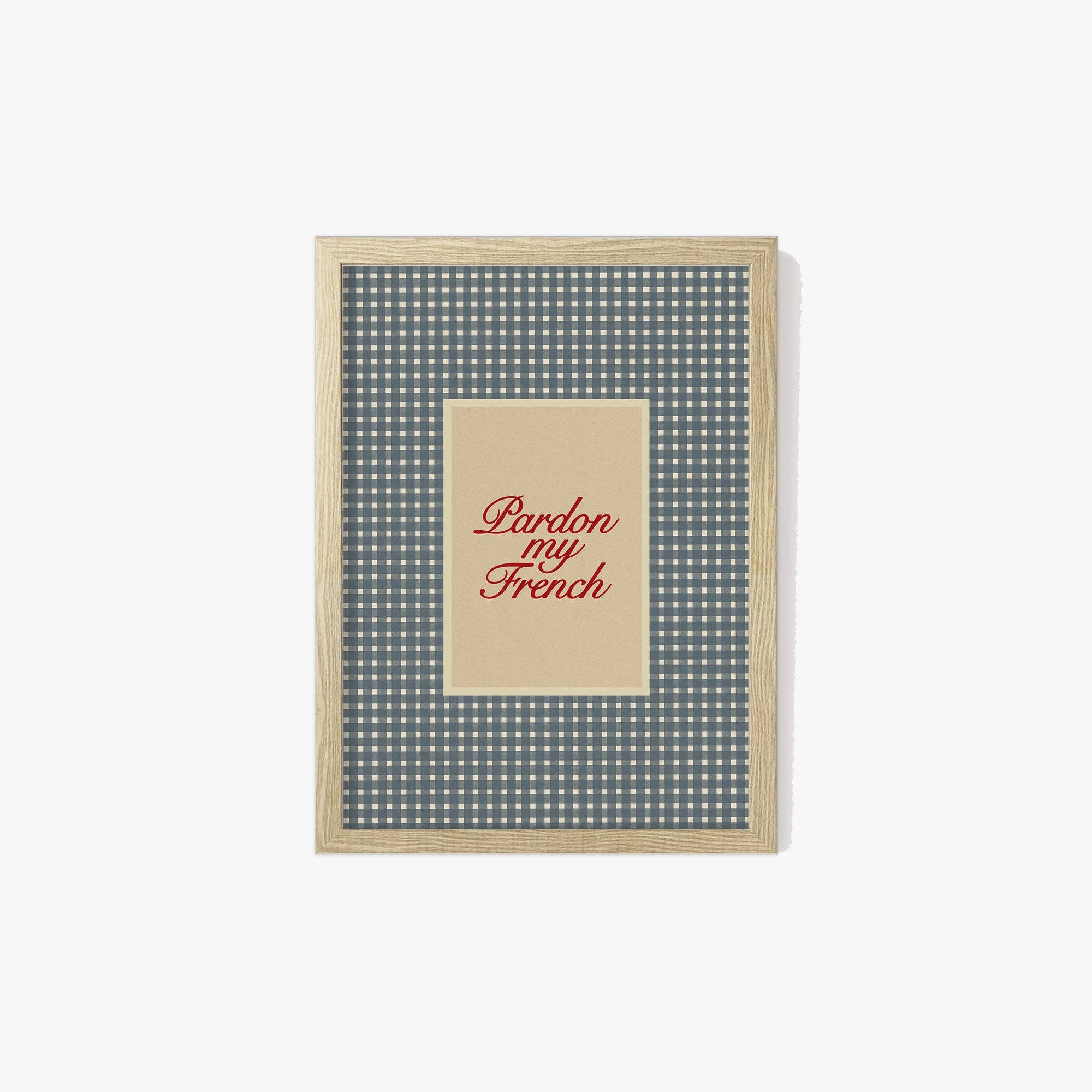 Lune Club - Wholesale Art Print - Pardon My French Checkered Print13