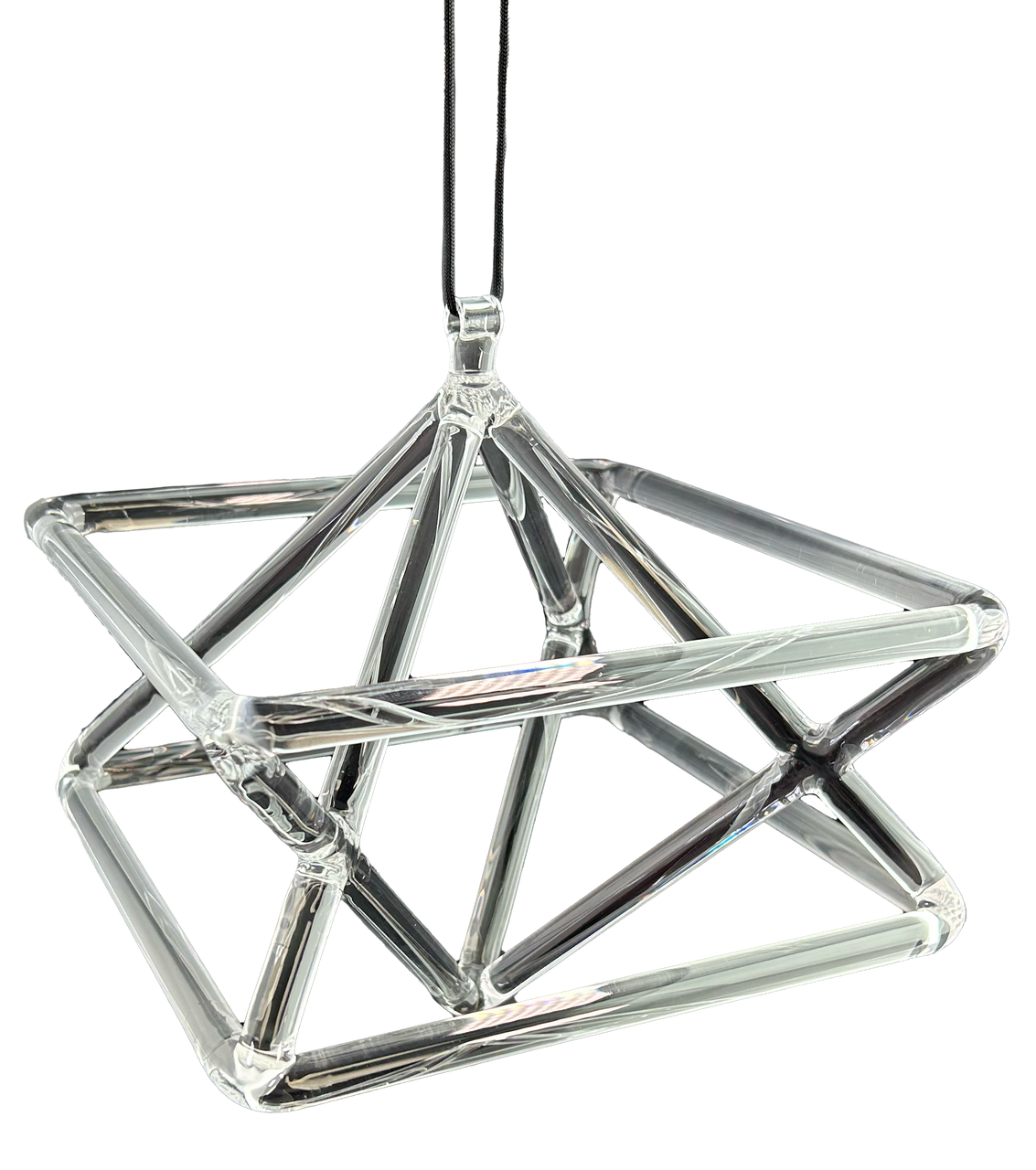 HK Higher Knowing - Wholesale Meditation Supplies - Quartz Crystal Singing Merkaba Star Chime 103