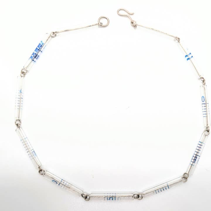 Amy Pfaffman Jewelry - Wholesale Pendant/Charm Necklace - Glass pipette link necklace0