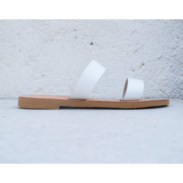 Nikola Sandals - Venta al por mayor Sandalias - Mujer - Sandalia griega Mujer Blanco Verano1
