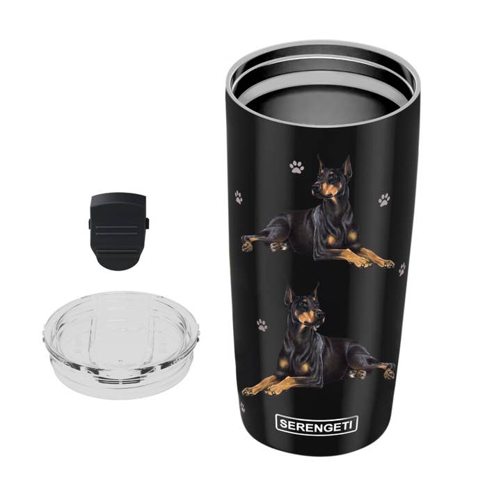 E&S Pets - Wholesale Insulated Mug/Tumbler - 3D Printed - Doberman - Tumbler, Leak-Proof, Durable 20 Oz2