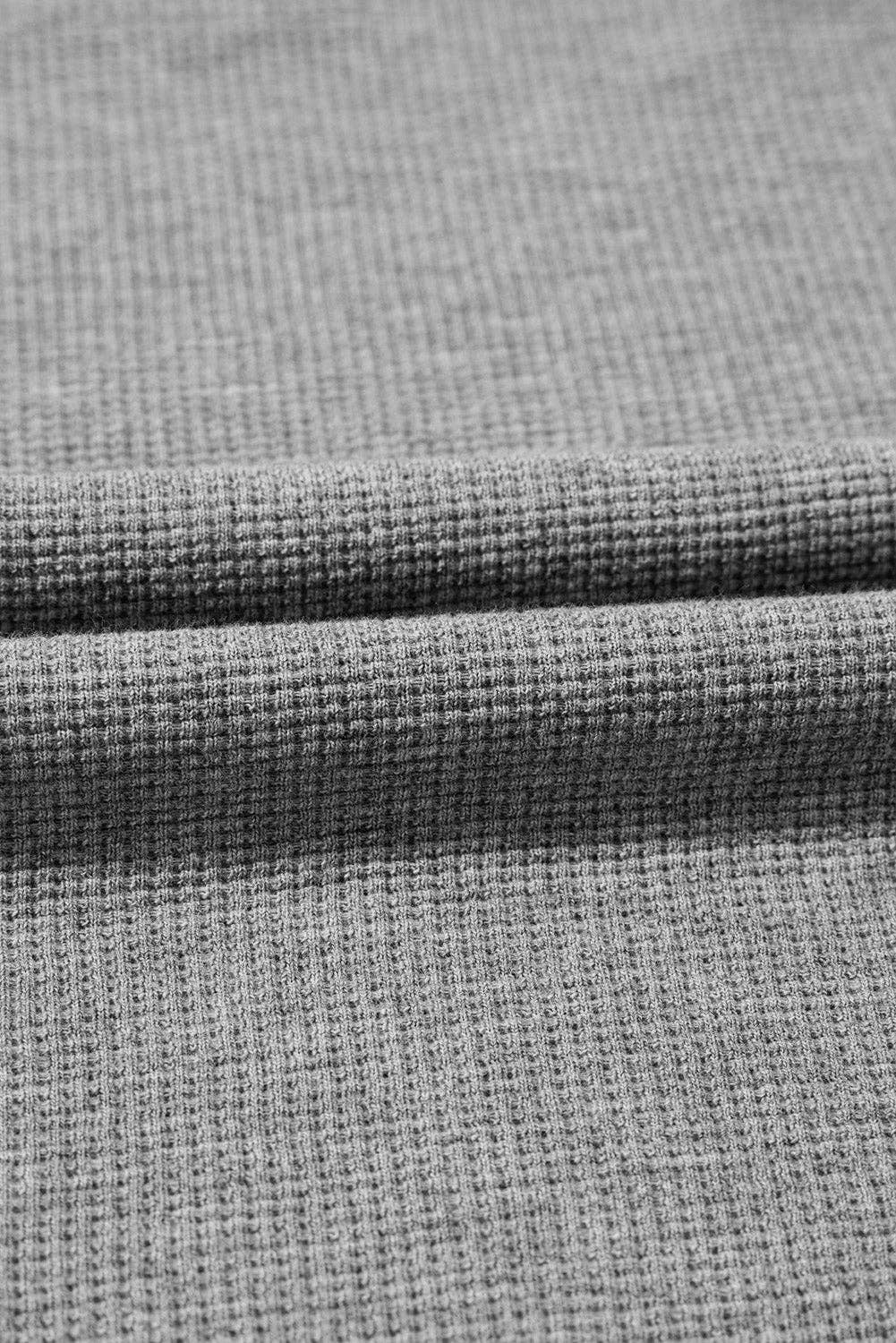 PRETTY BASH - Wholesale Knit Top - Women's - Waffle knit Bishop Sleeve Side Split Top6