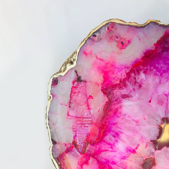 The Tangerine Store - Wholesale Cake Stand - Pink Agate Cake Stand/Centrepiece/Display Stand/Tray3