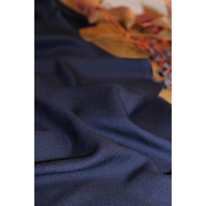 Eglantine et Zoé – wholesale Fabric – Atlantic Blue Viscose Crepe Fabric6